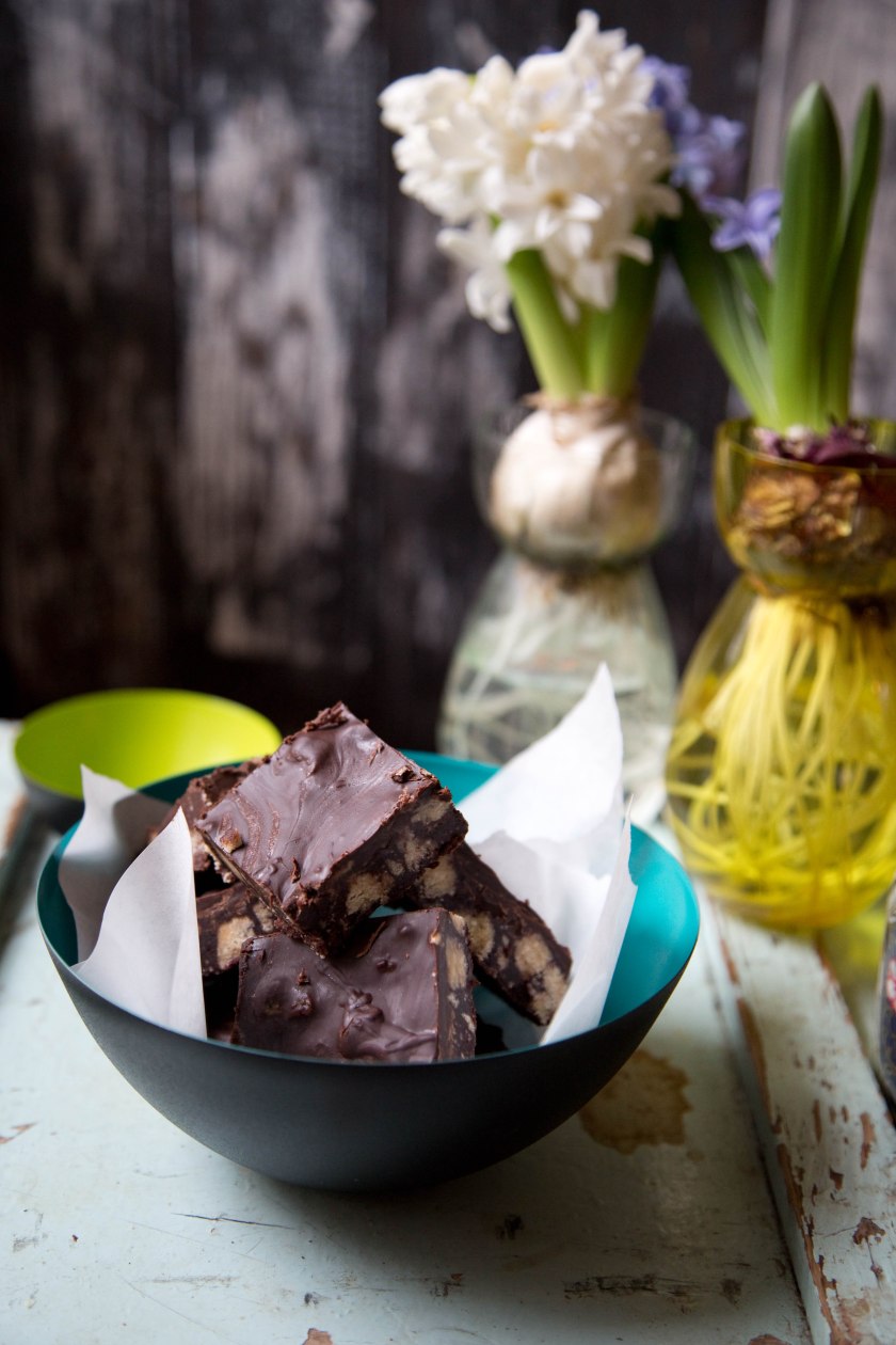 sea salt chocolate squares