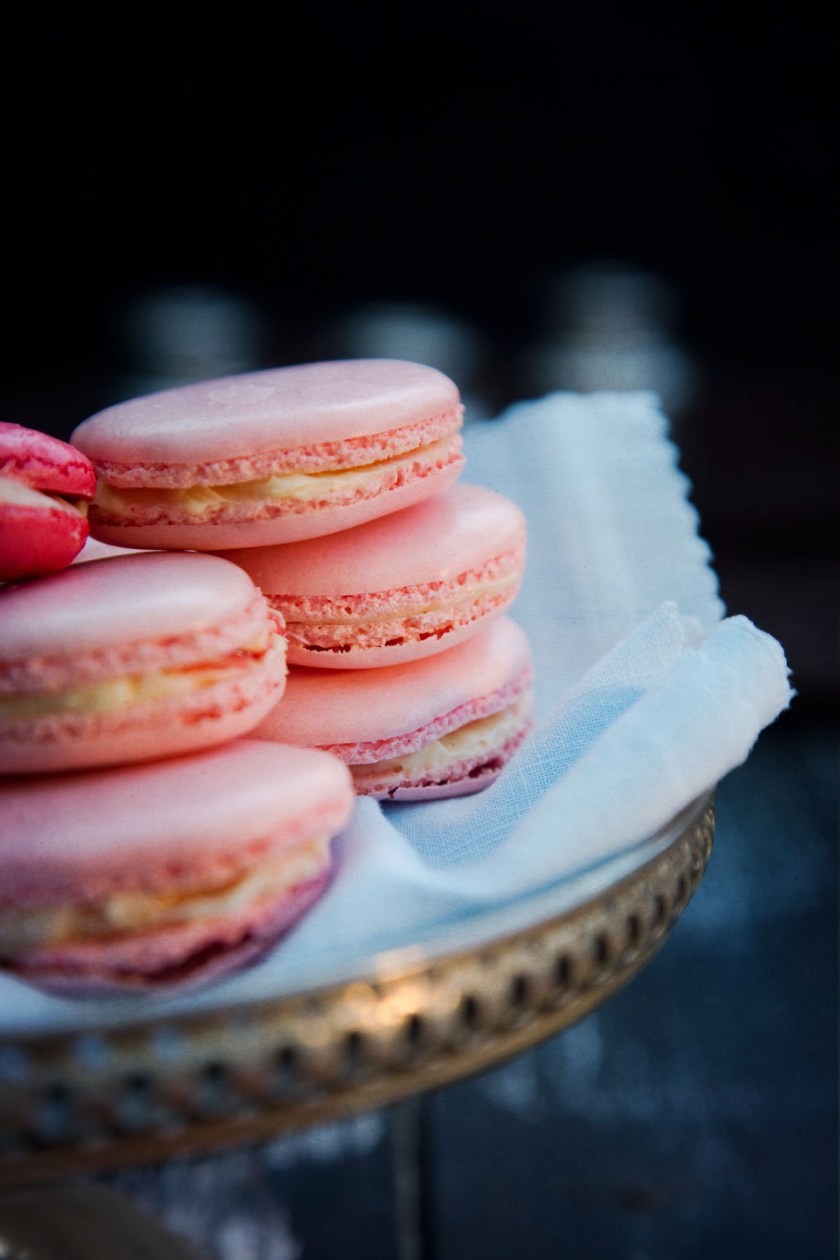 pink macaroons