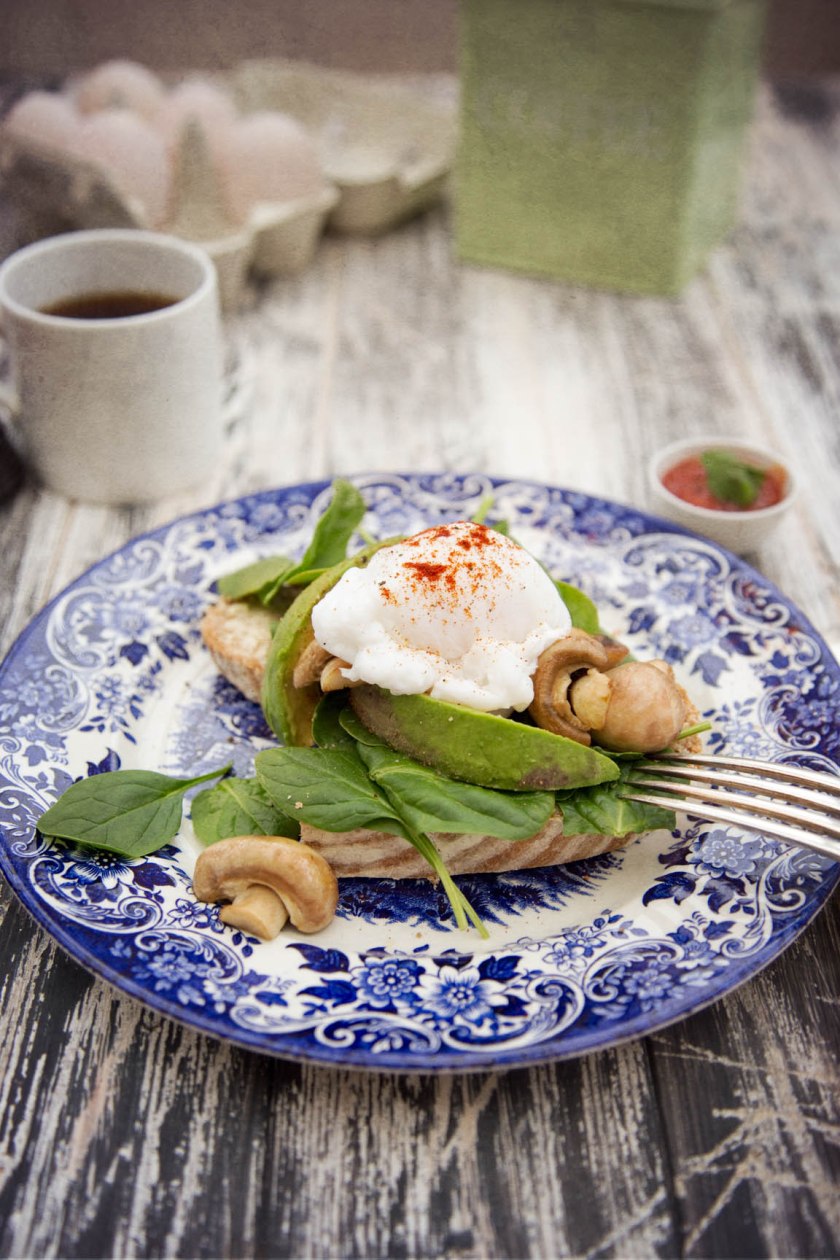poached duck eggs
