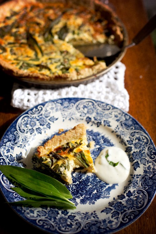 quiche wild garlic